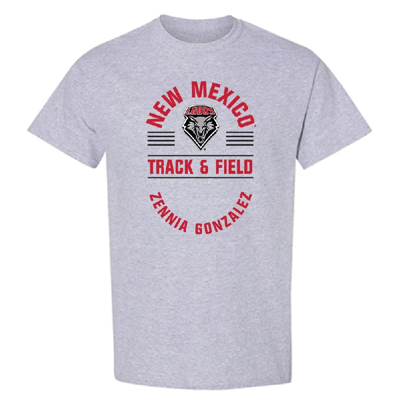 New Mexico - NCAA Women's Track & Field : Zennia Gonzalez - Classic Fashion Shersey T-Shirt-- Polka Dot Checkered Tartan