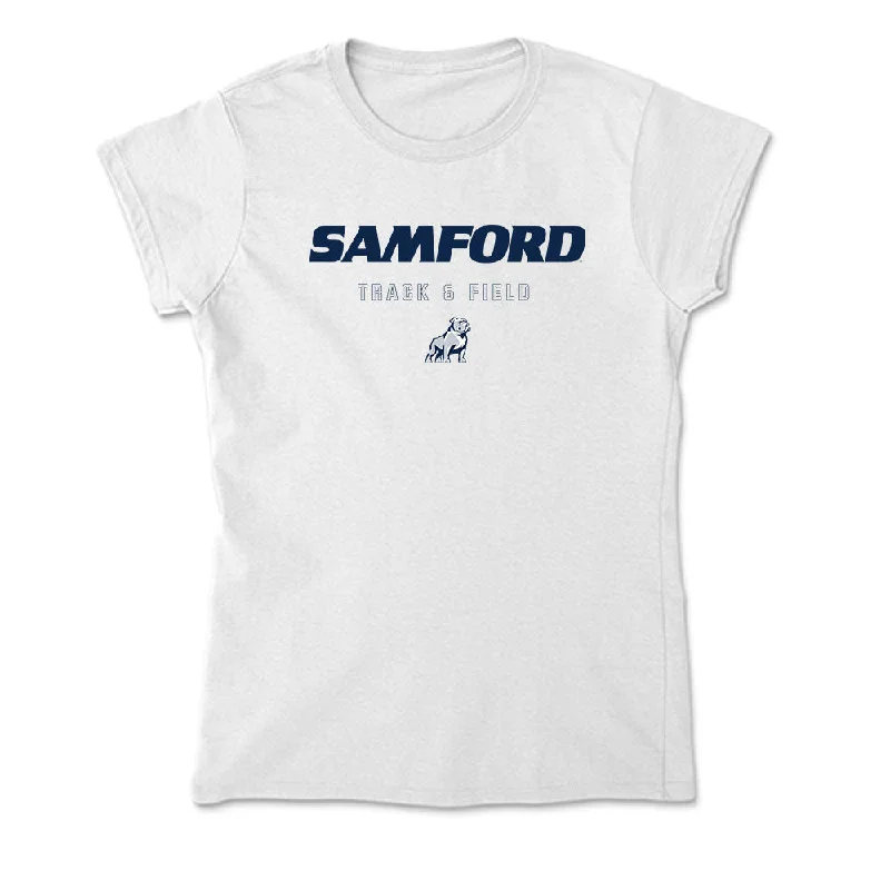 Samford - NCAA Women's Track & Field : Rashni Walker - Soft Style Women’s T-Shirt-- Anti-Shrink Durable Soft