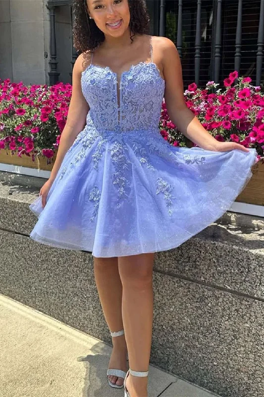 Gorgeous Short Spaghetti straps Lace Glitter Sleeveless Homecoming Dress Tunics Designer luxury
