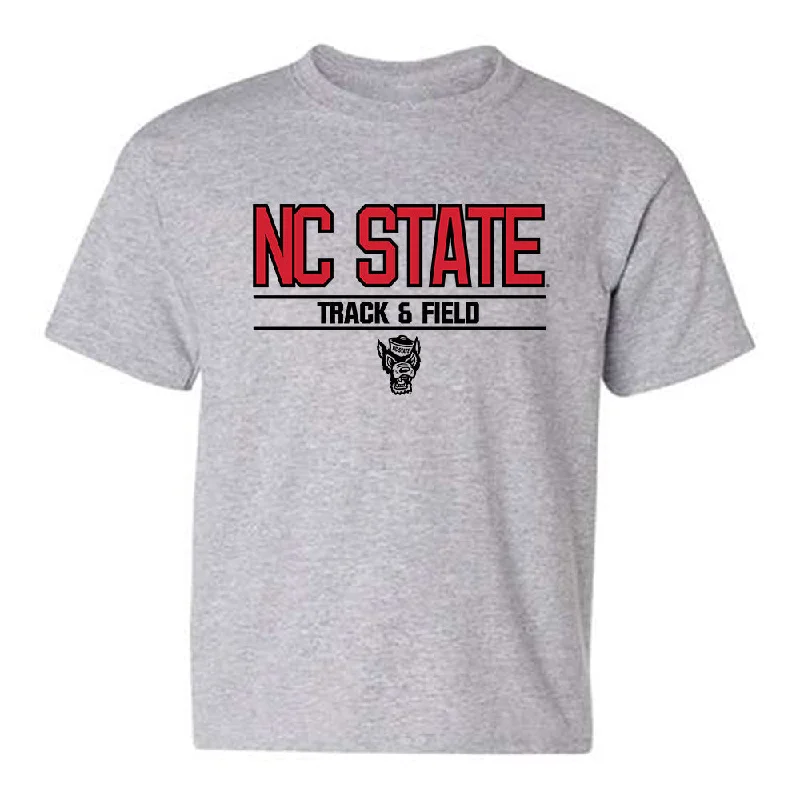 NC State - NCAA Women's Track & Field : Nia Poole - Classic Shersey Youth T-Shirt-- Handmade Hand-knitted Hand-woven