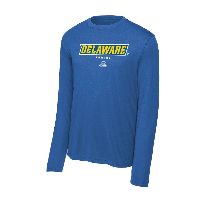 Delaware - NCAA Women's Rowing : Sophia Iorio - Activewear Long Sleeve T-Shirt-- Solid Print Embellished