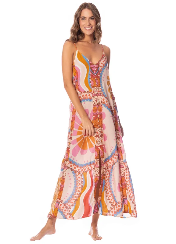 Maaji Sun Stamps Oasis Long Dress Tunics Brand named