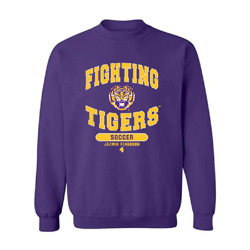 LSU - NCAA Women's Soccer : Jazmin Ferguson - Classic Fashion Shersey Crewneck Sweatshirt Hoodie Jacket Zipper Layering
