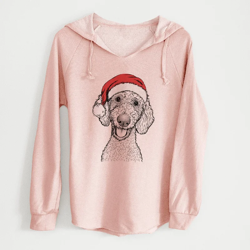 Santa Fenway the Goldendoodle - Cali Wave Hooded Sweatshirt Hoodie Sweatshirt Pullover