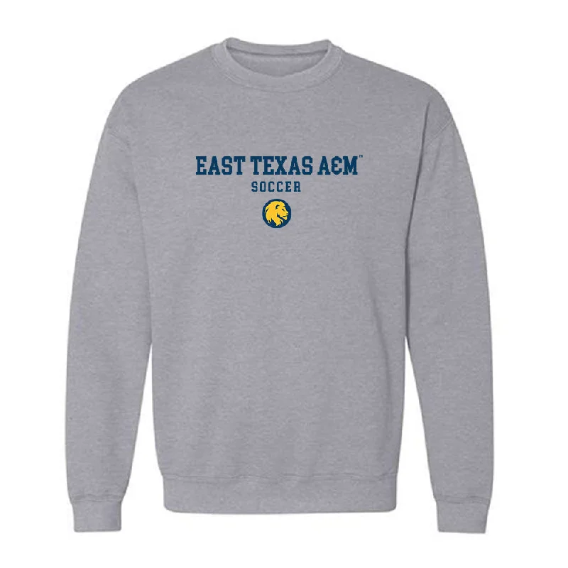 ETAMU - NCAA Women's Soccer : Elaina Flores - Classic Shersey Crewneck Sweatshirt Hoodie with Typography Text Message