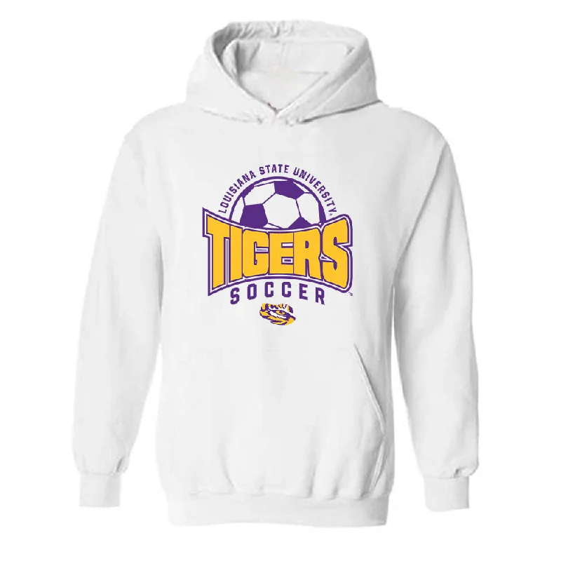 LSU - NCAA Women's Soccer : Morgan Witz - Sports Shersey Hooded Sweatshirt Hoodie with Logo Branding Identity