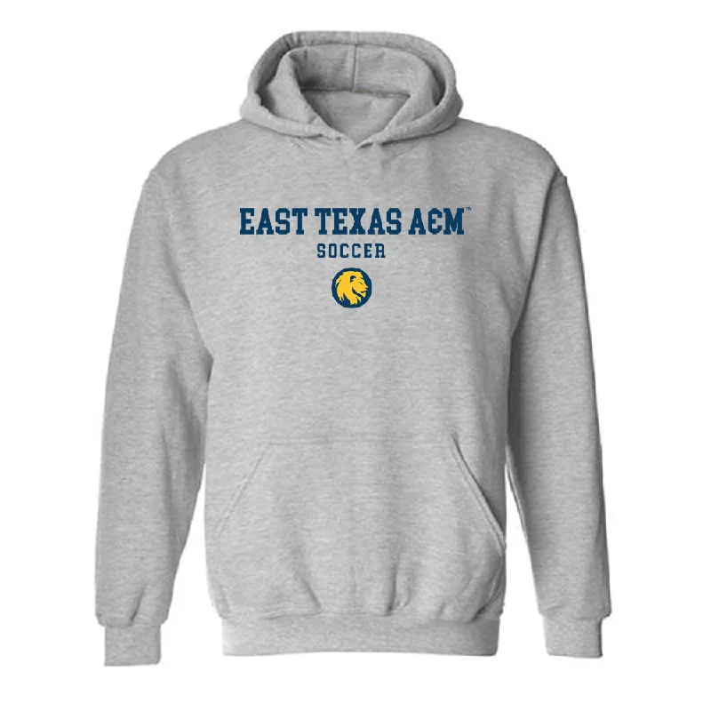 ETAMU - NCAA Women's Soccer : Elaina Flores - Classic Shersey Hooded Sweatshirt Hoodie with Illustration Artistic Creative