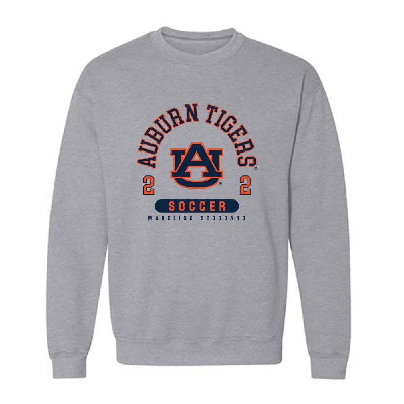 Auburn - NCAA Women's Soccer : Madeline Stoddard - Classic Fashion Shersey Crewneck Sweatshirt Hoodie with Rolled Sleeves Casual Relaxed