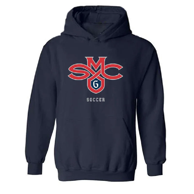 SMC - NCAA Women's Soccer : Micaela Romo - Classic Shersey Hooded Sweatshirt Hoodie with Distressed Vintage Worn