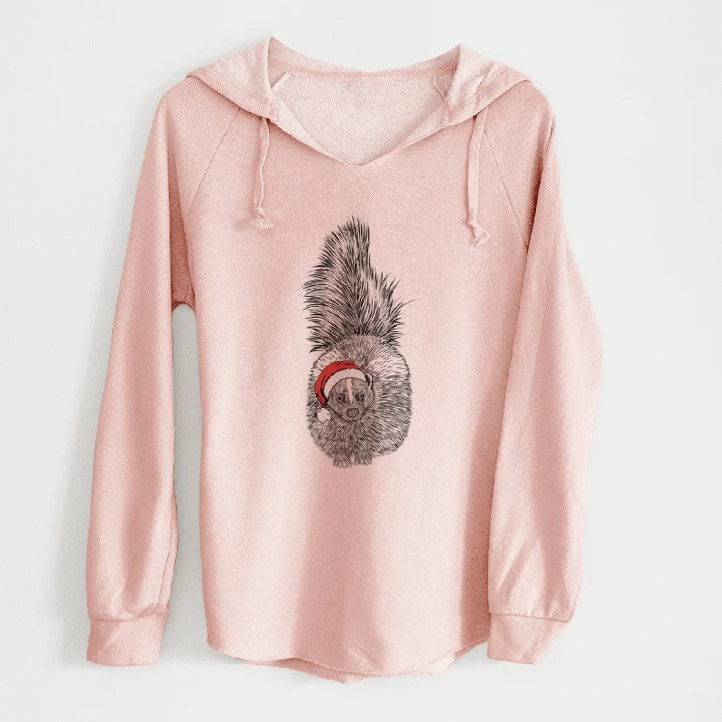 Santa Tibbs the Skunk - Cali Wave Hooded Sweatshirt Hooded Sweatshirt Casual Wear Street Style