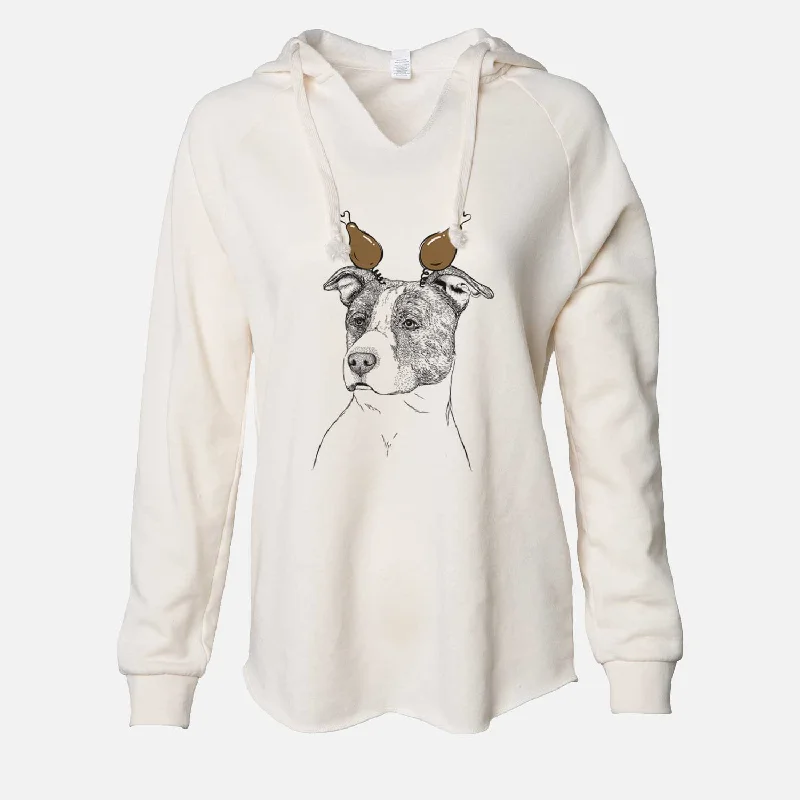 Thanksgiving Blu the Pitbull - Cali Wave Hooded Sweatshirt Hoodie with Lining Warm Insulated