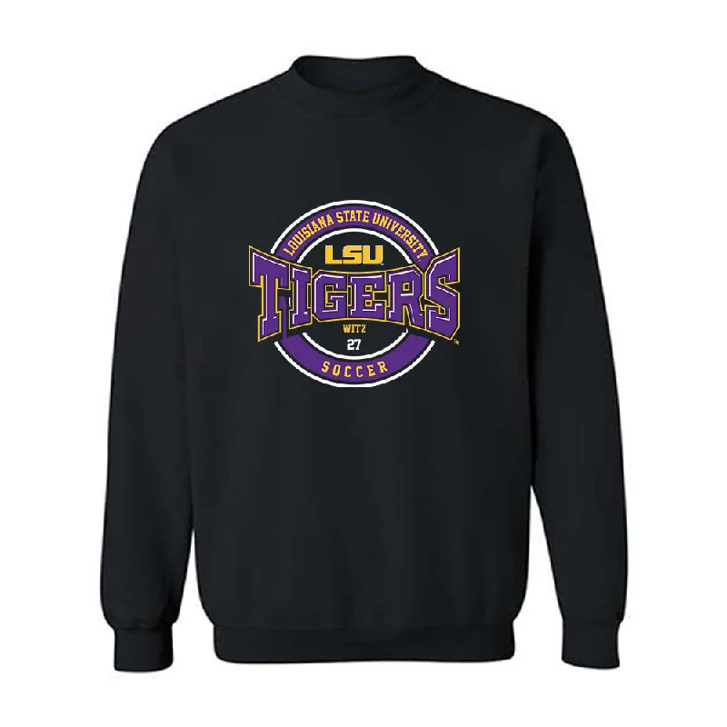 LSU - NCAA Women's Soccer : Morgan Witz - Classic Fashion Shersey Crewneck Sweatshirt Hoodie with Velcro Closure Adjustable Secure