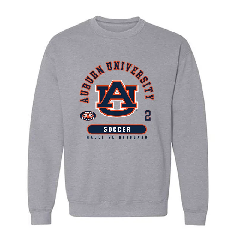 Auburn - NCAA Women's Soccer : Madeline Stoddard - Classic Fashion Shersey Crewneck Sweatshirt Hoodie with Full-Zip Functional Layering