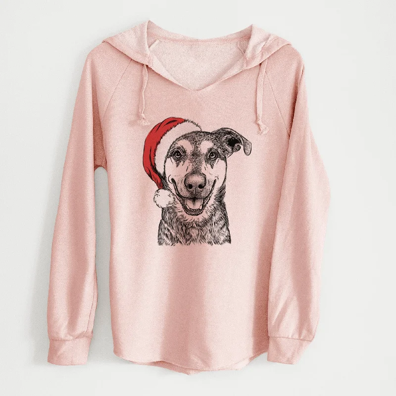 Santa Case the Mixed Breed - Cali Wave Hooded Sweatshirt Hoodie with Patch Decorative Personalized