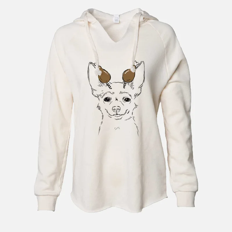 Thanksgiving Amos the Chihuahua - Cali Wave Hooded Sweatshirt Hoodie with Reflective Safety Nightwear