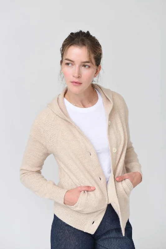 Barnett Hoodie Hoodie with Raw Hem Edgy Unfinished