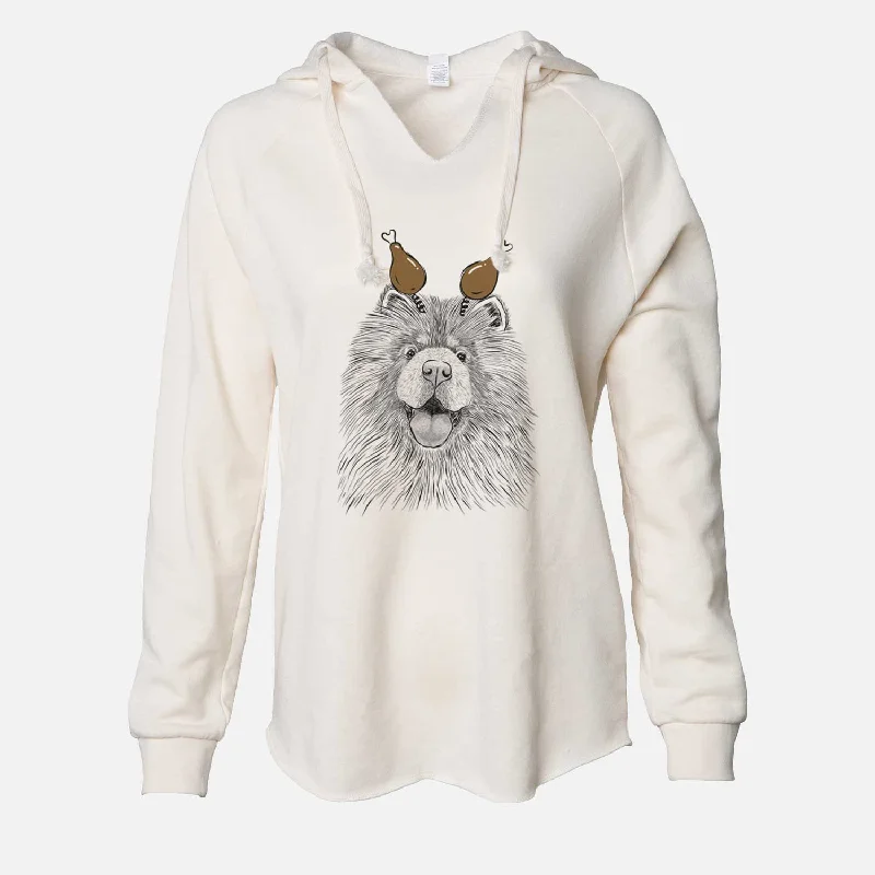Thanksgiving Charming Charlie the Chow Chow - Cali Wave Hooded Sweatshirt Hoodie with Cropped Fit Short Trendy
