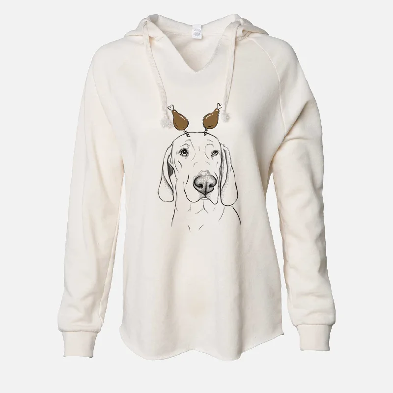 Thanksgiving Beauregard the American Redbone Coonhound - Cali Wave Hooded Sweatshirt Hoodie with Drawcord Adjustable Secure