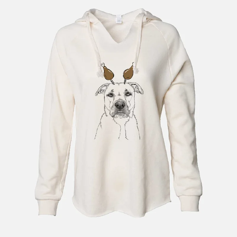 Thanksgiving Abby the Boxer Beagle Mix - Cali Wave Hooded Sweatshirt Hoodie with Oversized Fit Loose Comfortable