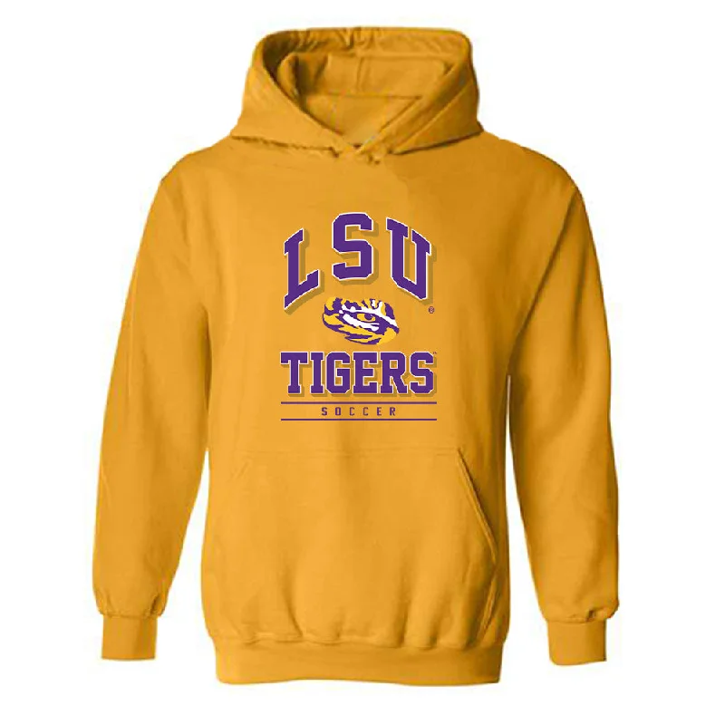 LSU - NCAA Women's Soccer : Jazmin Ferguson - Classic Shersey Hooded Sweatshirt Hoodie with Hem Lace Feminine Delicate