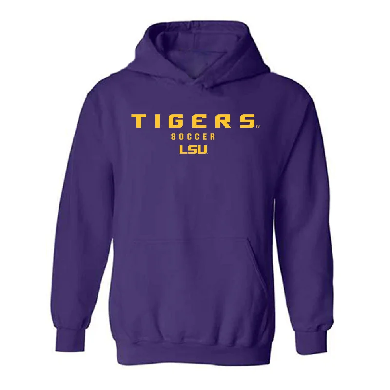 LSU - NCAA Women's Soccer : Jazmin Ferguson - Classic Shersey Hooded Sweatshirt Cotton Hoodie Fleece Lining Warmth