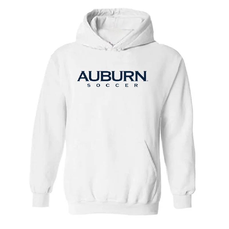 Auburn - NCAA Women's Soccer : Madeline Stoddard - Classic Shersey Hooded Sweatshirt Hoodie with Mock Neck Collared Structured