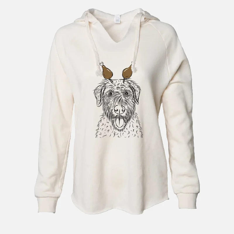 Thanksgiving Chester the Soft Coated Wheaten Terrier - Cali Wave Hooded Sweatshirt Hoodie with Slim Fit Tailored Modern