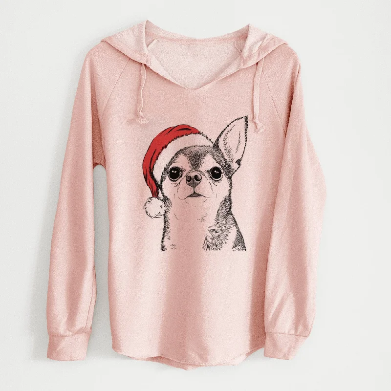 Santa Baby the Chihuahua - Cali Wave Hooded Sweatshirt Hoodie with Toggle Buttons Decorative Unique