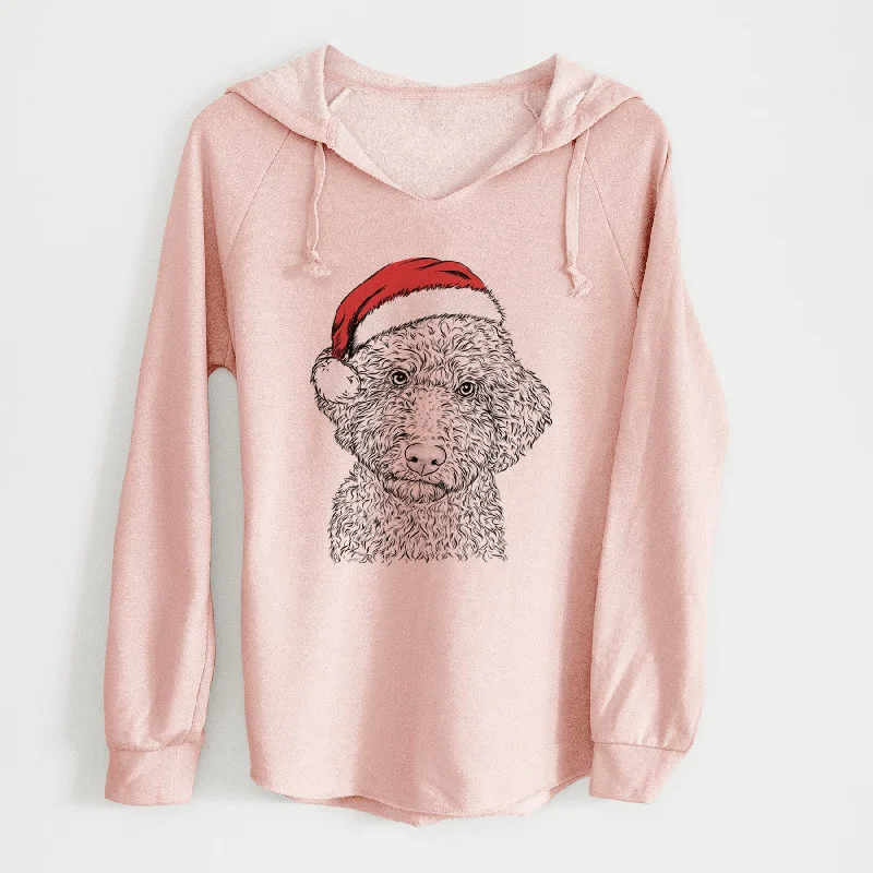 Santa Ross the Lagotto Romagnolo - Cali Wave Hooded Sweatshirt Hoodie Sweatshirt Pullover