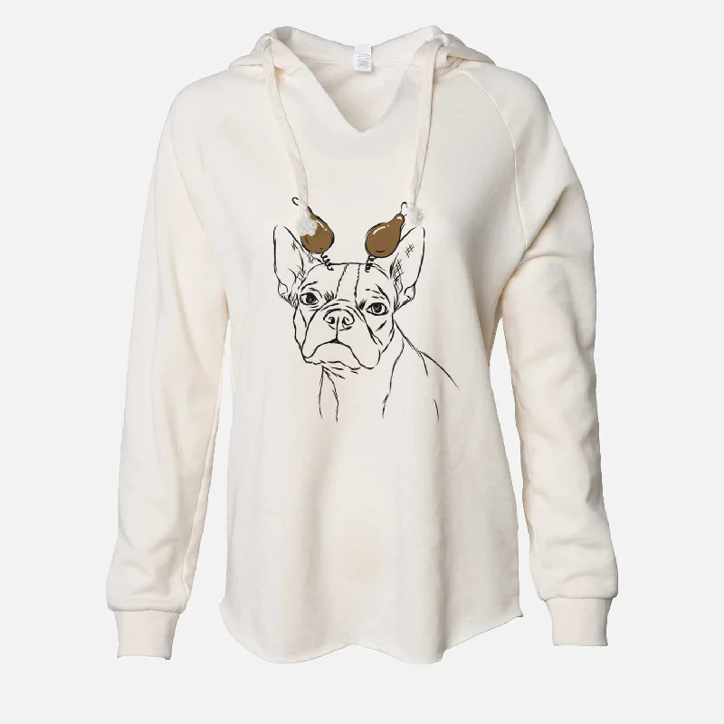 Thanksgiving Charles the Boston Terrier - Cali Wave Hooded Sweatshirt Hoodie with Set-In Sleeves Structured Classic