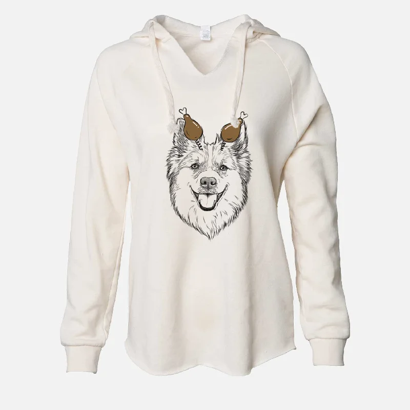 Thanksgiving Ari the Icelandic Sheepdog - Cali Wave Hooded Sweatshirt Hoodie with Back Slit Movement Comfort