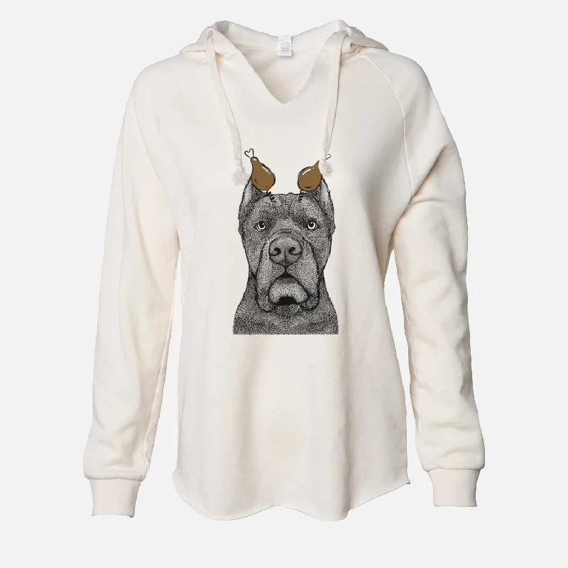 Thanksgiving Bruno the Cane Corso - Cali Wave Hooded Sweatshirt Hoodie with Toggle Buttons Decorative Unique Thanksgiving Bruno the Cane Corso - Cali Wave Hooded Sweatshirt Hoodie with Toggle Buttons Decorative Unique