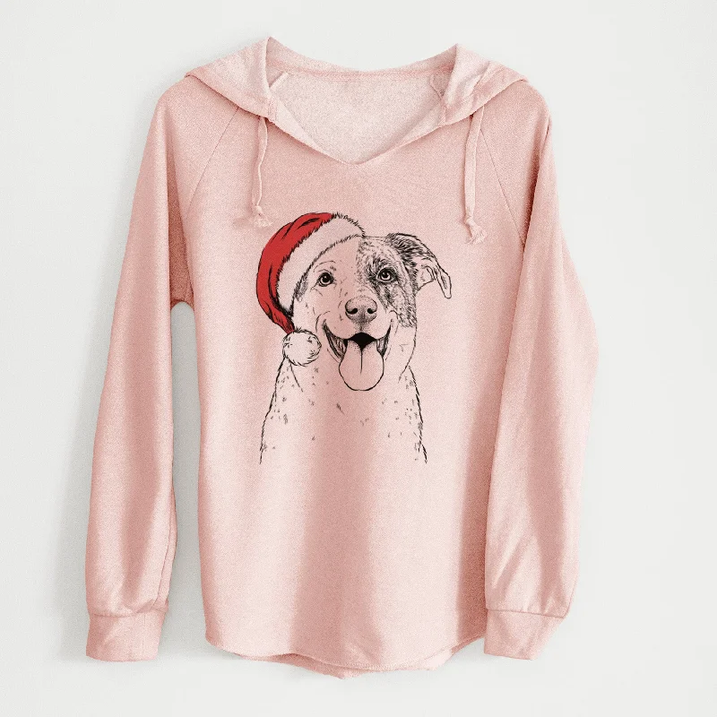 Santa Archer the Shepherd Mix - Cali Wave Hooded Sweatshirt Hoodie Jacket Zipper Layering
