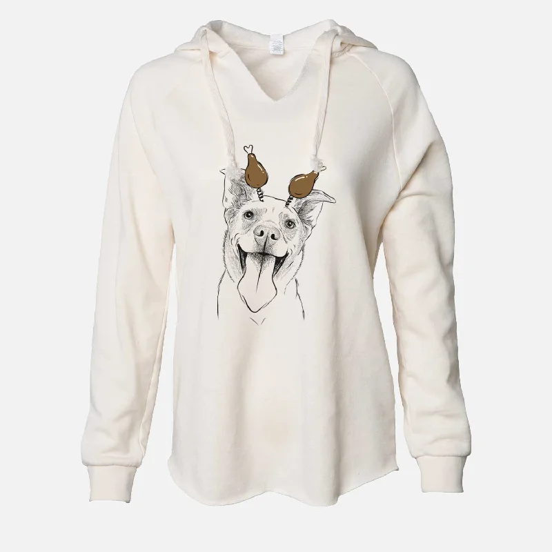 Thanksgiving Candy the Mixed Breed - Cali Wave Hooded Sweatshirt Hoodie with Crew Neck Simple Timeless
