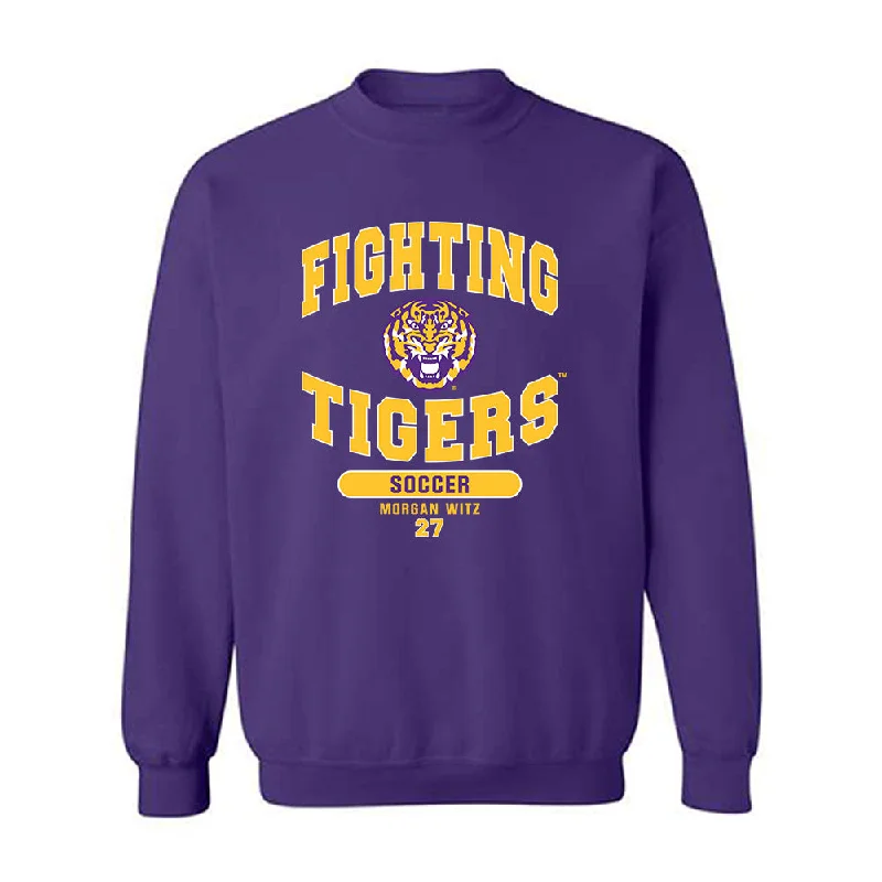 LSU - NCAA Women's Soccer : Morgan Witz - Classic Fashion Shersey Crewneck Sweatshirt Hoodie with Pocket Utility Practical