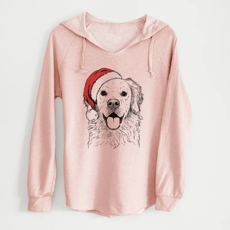 Santa Juniper the Golden Retriever - Cali Wave Hooded Sweatshirt Hoodie with Logo Branding Identity