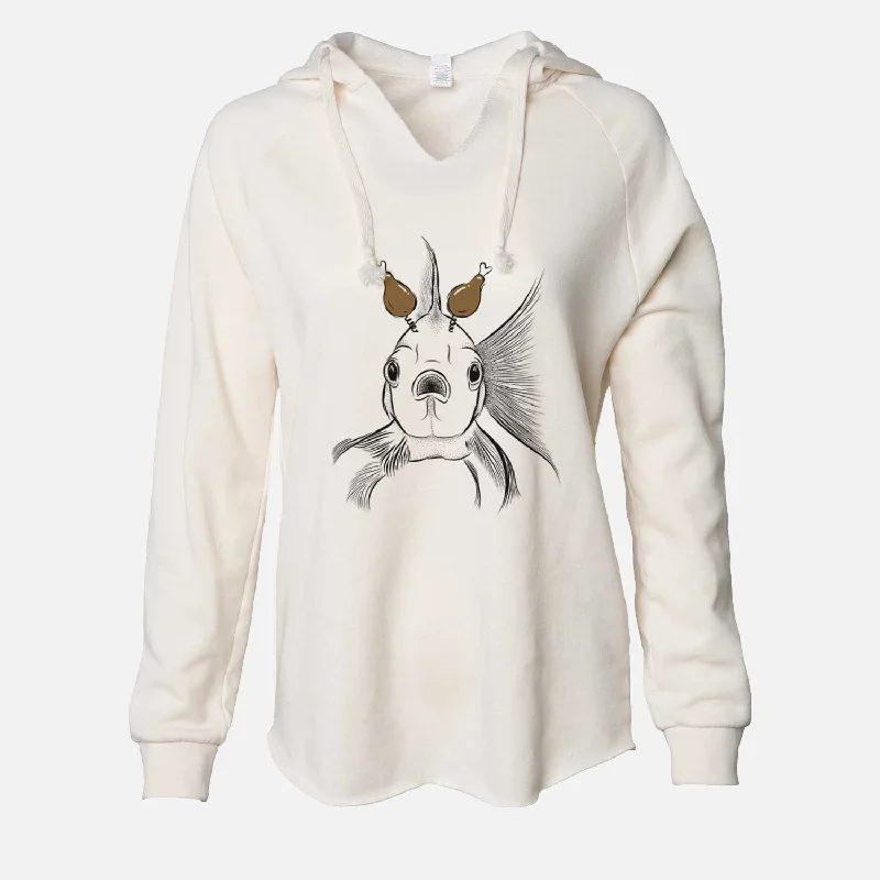 Thanksgiving Beefcake the Goldfish - Cali Wave Hooded Sweatshirt Hoodie with Strings Custom Fit Adjustable