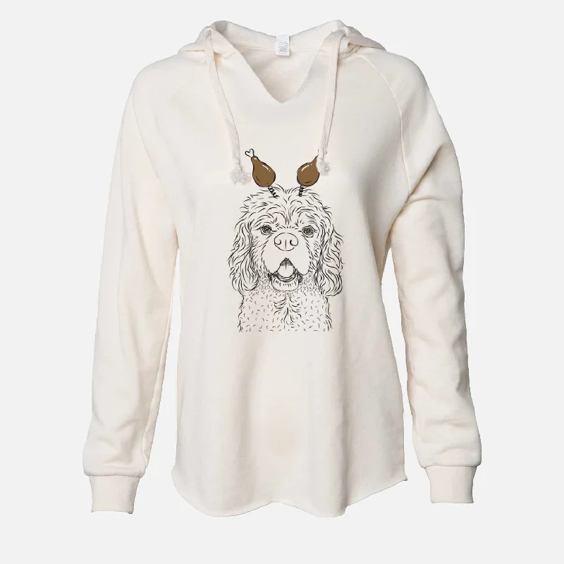 Thanksgiving Casey the American Cocker Spaniel - Cali Wave Hooded Sweatshirt Hoodie with Ribbed Neckline Snug Warm