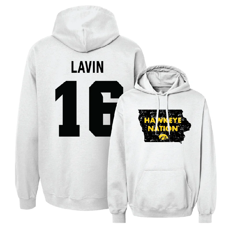 Women's Volleyball White State Hoodie - Emily Lavin Hoodie with Bell Sleeves Flared Feminine