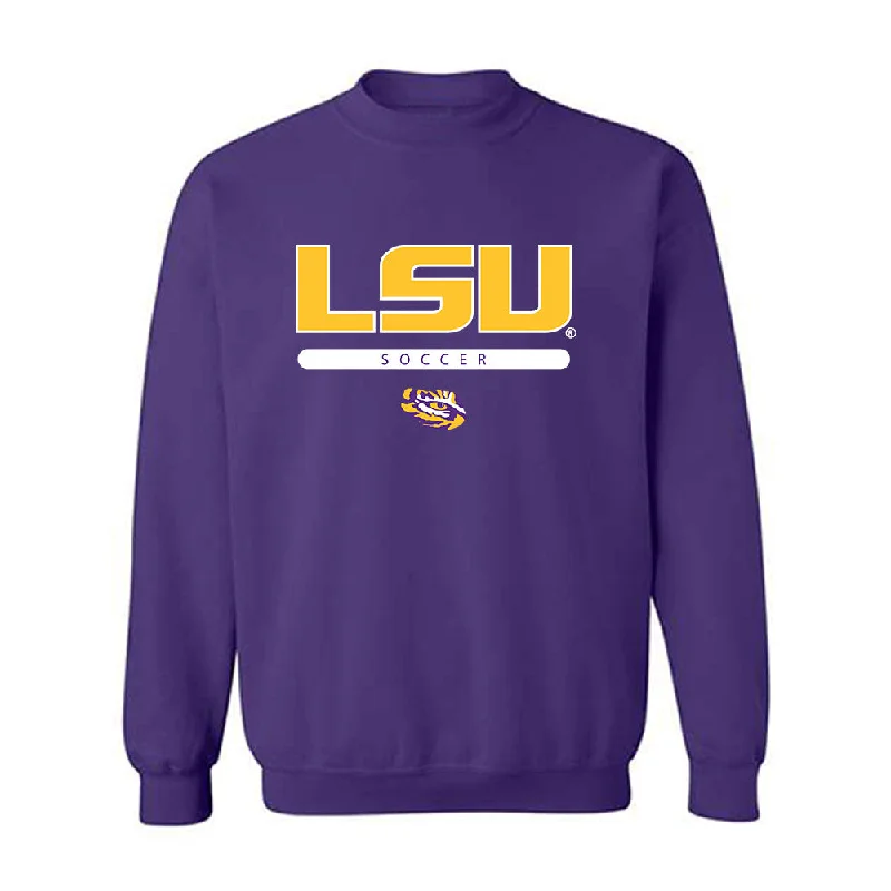 LSU - NCAA Women's Soccer : Gabbi Ceballos - Classic Shersey Crewneck Sweatshirt Hoodie with Metallic Shiny Futuristic