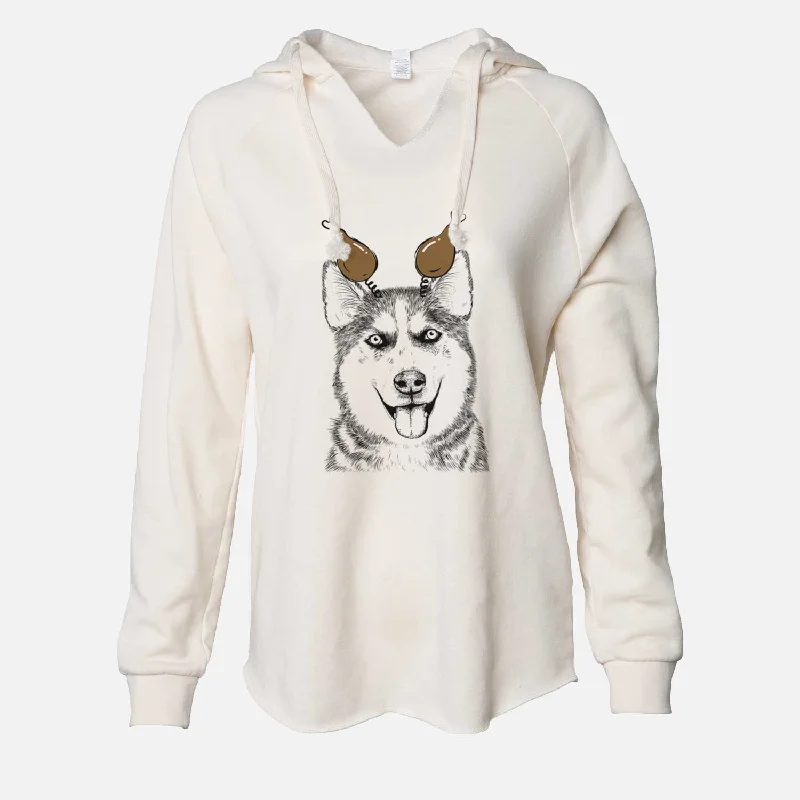 Thanksgiving Sesi the Siberian Husky - Cali Wave Hooded Sweatshirt Hoodie with Relaxed Fit Easy Casual