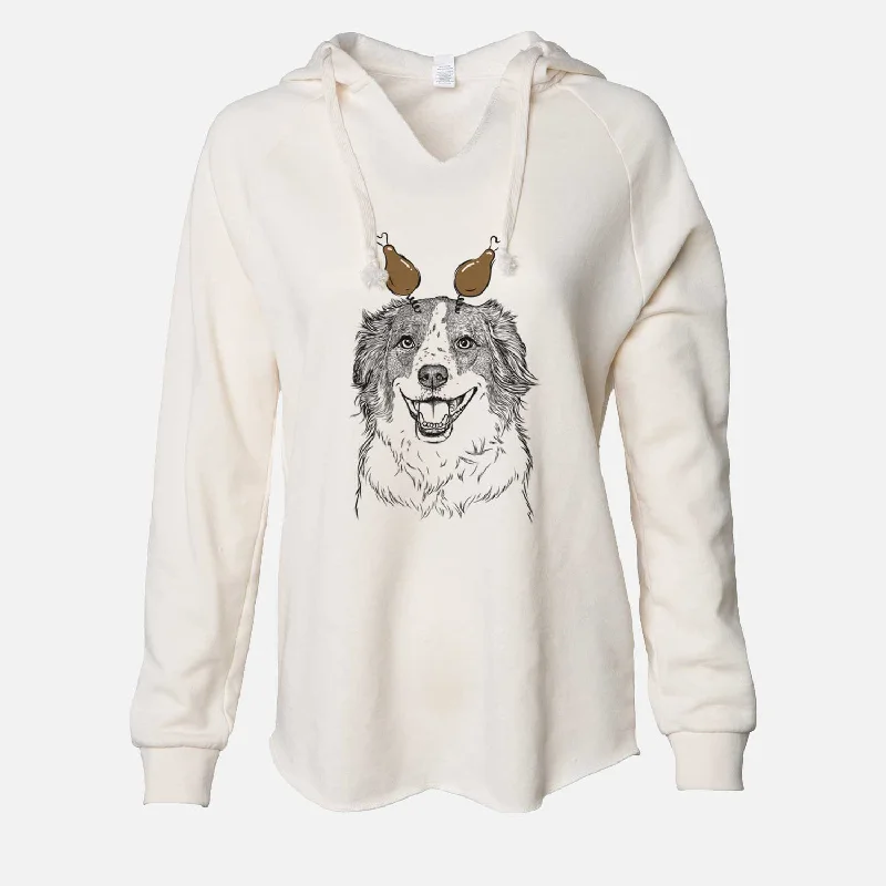 Thanksgiving Belle the Australian Shepherd Mix - Cali Wave Hooded Sweatshirt Hoodie Sweatshirt Pullover