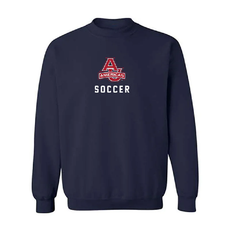 American - NCAA Women's Soccer : Mia De Villegas-Decker - Crewneck Sweatshirt Hoodie with Color Block Contrast Stylish