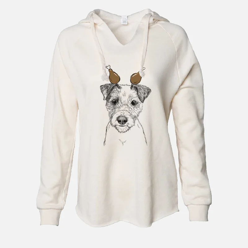 Thanksgiving Bogart the Parson Russell Terrier - Cali Wave Hooded Sweatshirt Hoodie Crop Top Short Trendy
