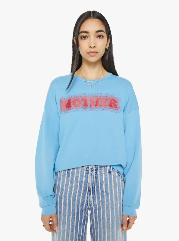 The Drop Square Sweatshirt Hoodie with Typography Text Message