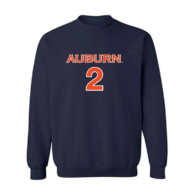 Auburn - NCAA Women's Soccer : Madeline Stoddard - Replica Shersey Crewneck Sweatshirt Hoodie with Zipper Placket Modern Functional