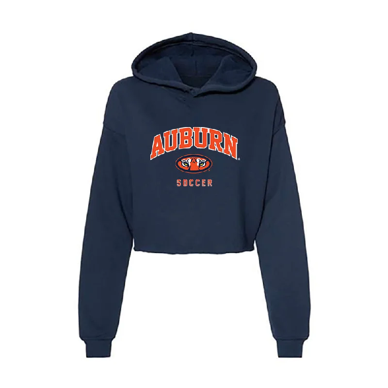 Auburn - NCAA Women's Soccer : Madeline Stoddard - Women's Crop Fleece Hoodie Hoodie with Gradient Ombre Colorful