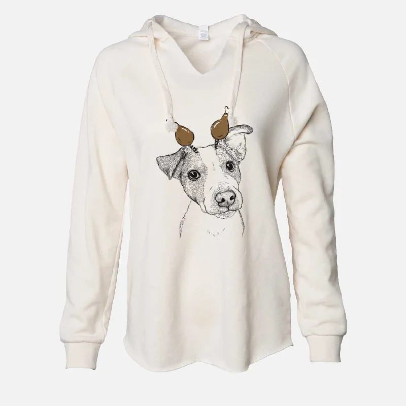 Thanksgiving Bosse the Jack Russell Terrier - Cali Wave Hooded Sweatshirt Hoodie with Side Slits Relaxed Casual Thanksgiving Bosse the Jack Russell Terrier - Cali Wave Hooded Sweatshirt Hoodie with Side Slits Relaxed Casual