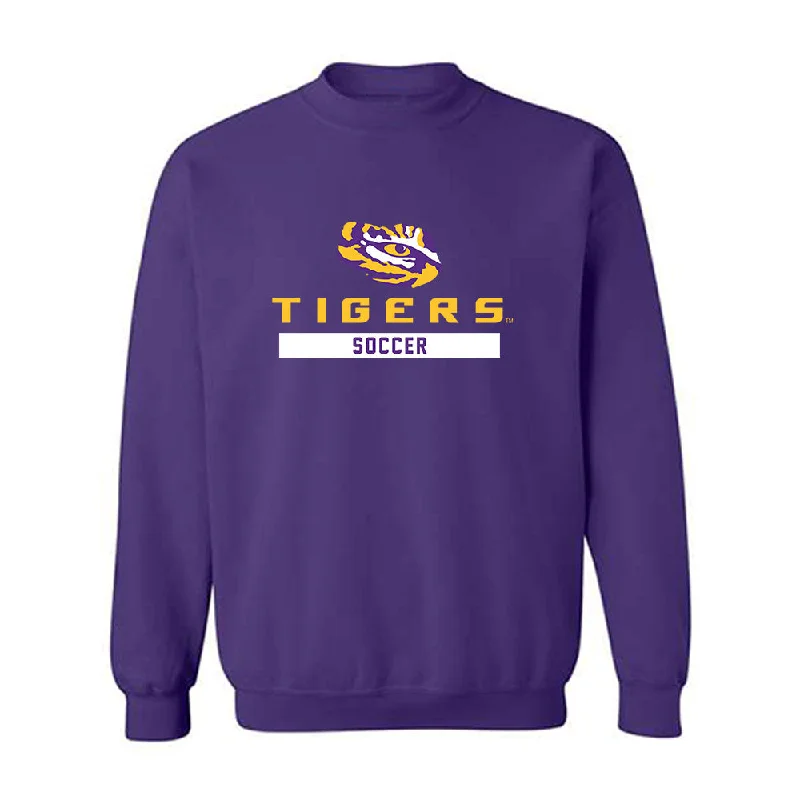 LSU - NCAA Women's Soccer : Jazmin Ferguson - Classic Shersey Crewneck Sweatshirt Hoodie with Toggle Buttons Decorative Unique