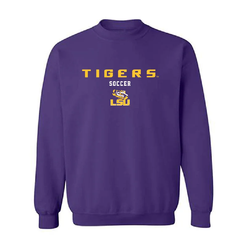 LSU - NCAA Women's Soccer : Jazmin Ferguson - Classic Shersey Crewneck Sweatshirt Hoodie with Thumb Holes Functional Cozy